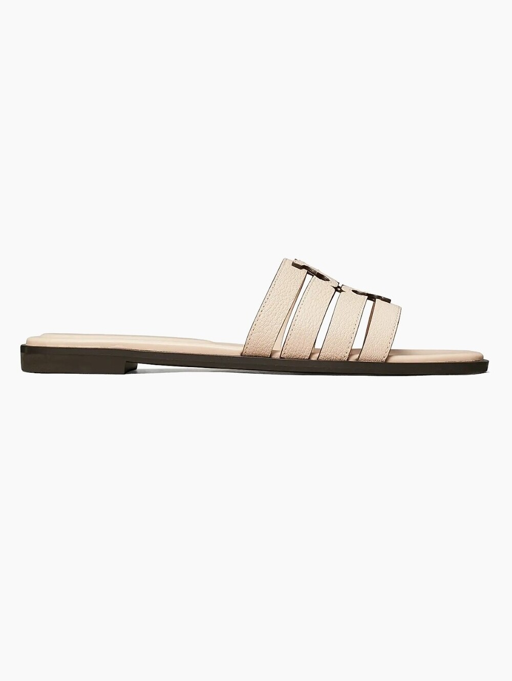 Tory Burch FIRE! NIB! Ines Cage Leather Slide Sandals in Soft Pink. Sz 10 R2S!